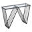 Venus Glass Top Console Table-769128020