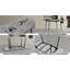 Table de salle à manger extensible de 47 po à 63 po, semblable au marbre blanc, industrielle moderne pour la cuisine et les taches, avec pieds en métal effilés noirs - marbre extensible rayonnant