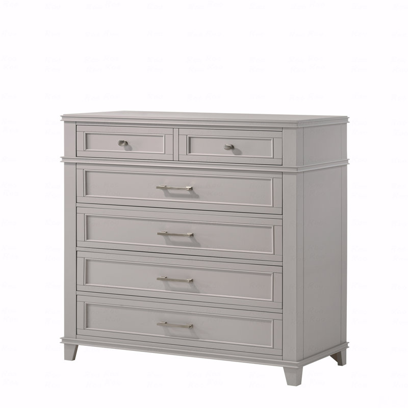 Commode 5 tiroirs, Gris