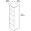 Bibliothèque à cubes H 72,80" x l 17,83" Series C-4658504