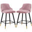 Swivel Velvet Upholstered Counter & Bar Stool With Solid Metal Frame-1912855099-1921254708-1929667209