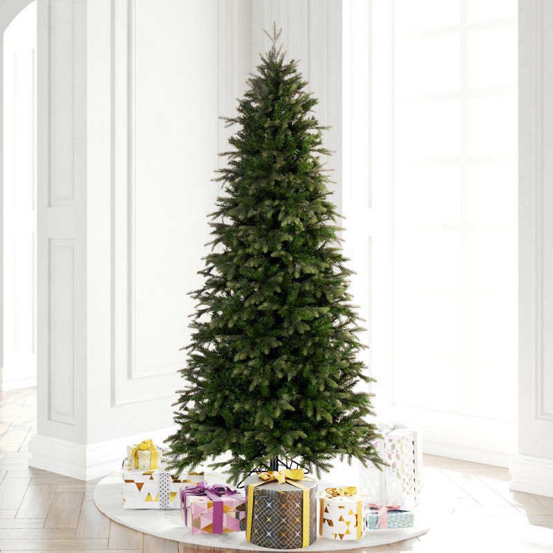 Sapin de Noël artificiel mince Douglas, 7,5 pi
