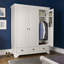 Aaden 3 Door Solid + Manufactured Wood Wardrobe