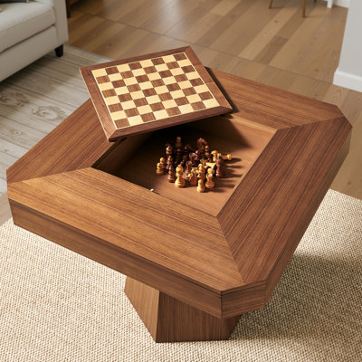 Table d'échecs et de jeux Hexton