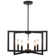 5- Light Dimmable Candle-Style Geometric Square / Rectangle Chandelier