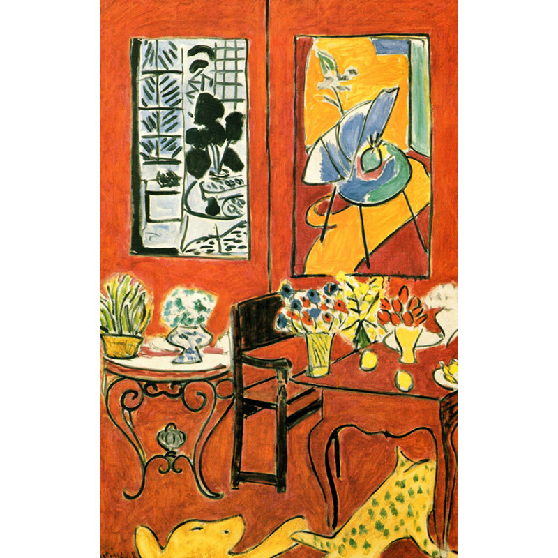 Grand intérieur rouge, 1948