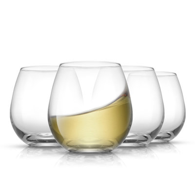 JoyJolt Spirits Stemless Wine Glasses, 15oz.