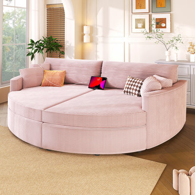 Oversized Double Chaise Lounge Sofa, Sofa Bed, Upholstered Loveseat Sofa Couch, Living Room Couch