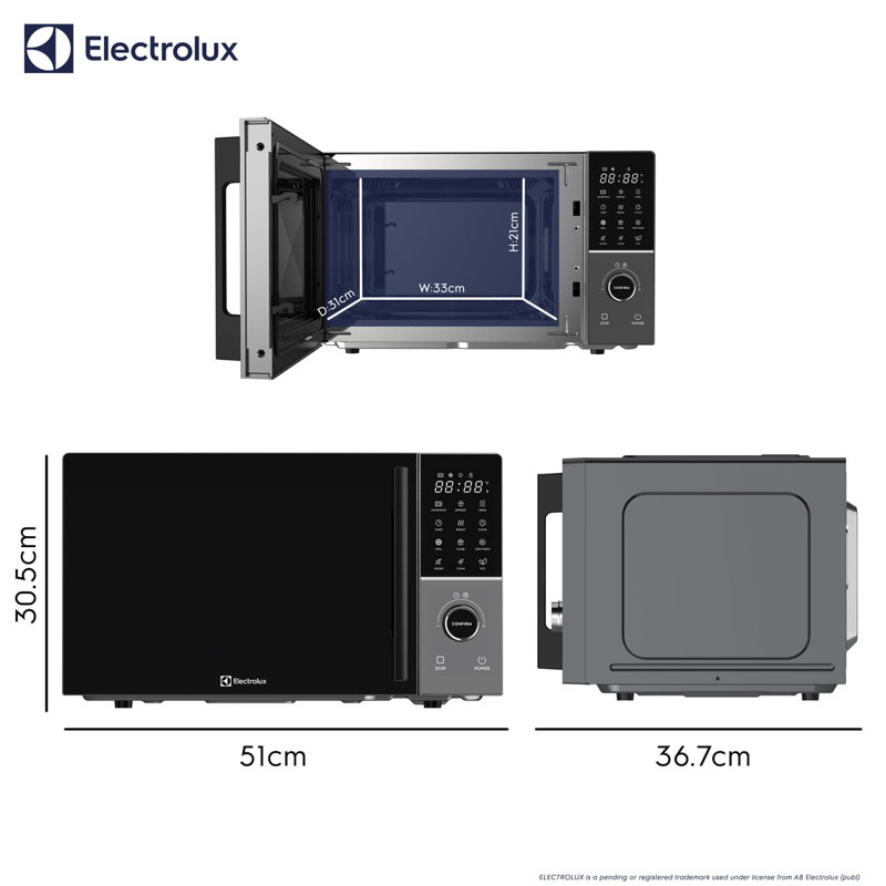 Electrolux Combination Microwave with Grill 850W Vent Free Countertop