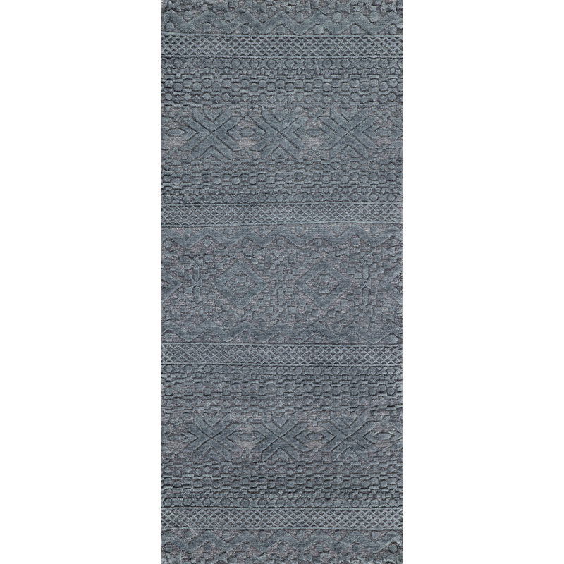 Bariloche Wool Geometric Area Rug, Runner 3' x 7'