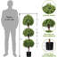 Topiaire de buis vert artificiel 55 po