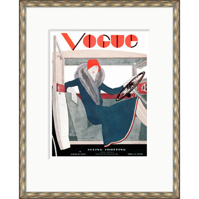 Vogue Cover, Spring Shopping, Pierre Mourgue, March 16, 1929