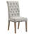 Laniya 20'' H Tufted Linen Upholstered Dining Chair-520440625-520440626