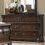 Ensemble de commode et miroir 6 tiroirs Ashyla