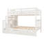 Lit superposé double 6 tiroirs avec tablettes Baiss par Harriet Bee-1228094649