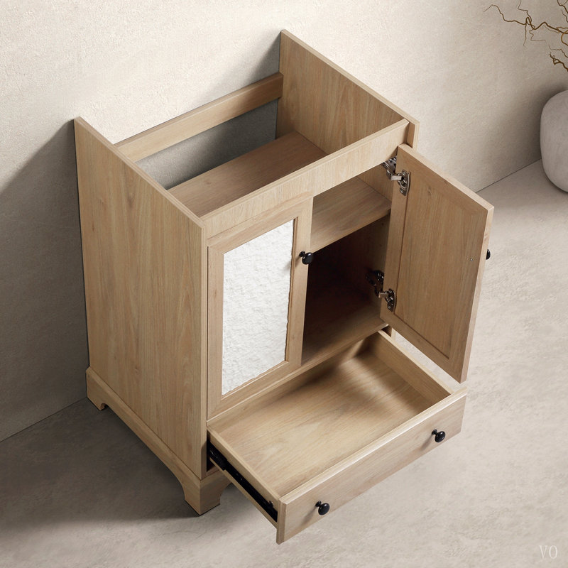 Ensemble de meuble-lavabo autoportant avec tiroir en céramique et 1 tiroir, 4" Centers
