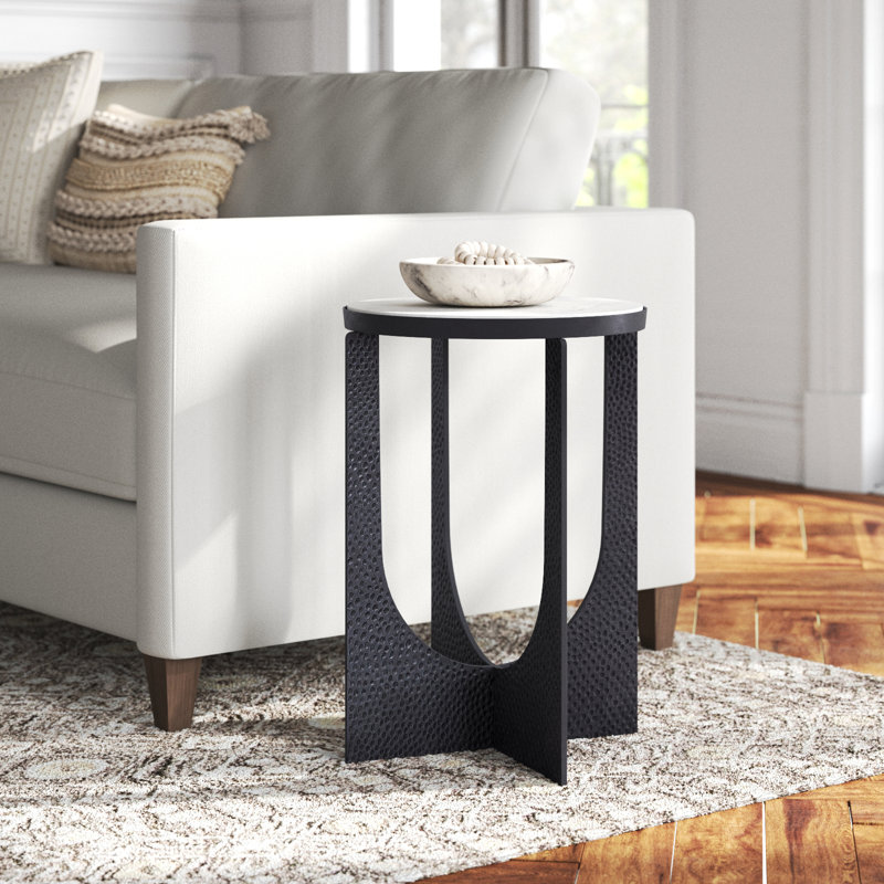 Jiana Marble Top End Table