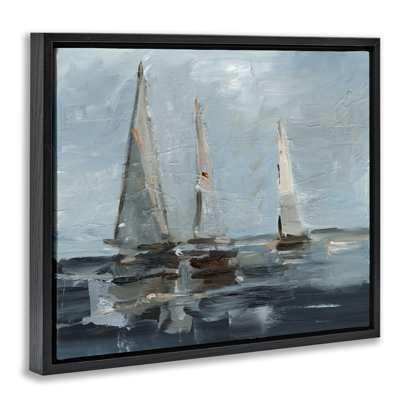  Art mural sur toile Moody, Cadre flottant noir de jais, H 17 po x l 21 po