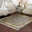 Tapis mohair traditionnel noué à la main bleu-53537960