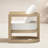 Emory Single Acacia Wood Club Lounge Chair With Light Teak Finish