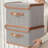 2 PCS Storage Bins with Lids, Collapsible Closet Organizer Container, Fabric Organizer Box with Handles, Decorative Storage Boxes with Lids for Organizing Clothes, Books, Light Grey-412948031