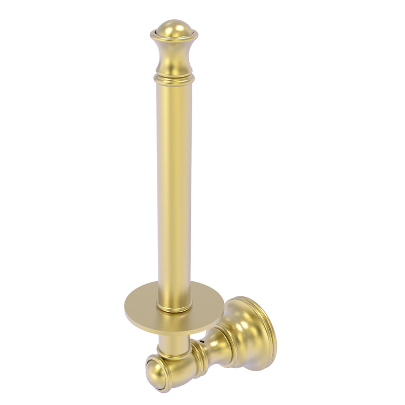 Freyja Wall Mounted Toilet Paper Holder, Satin Brass