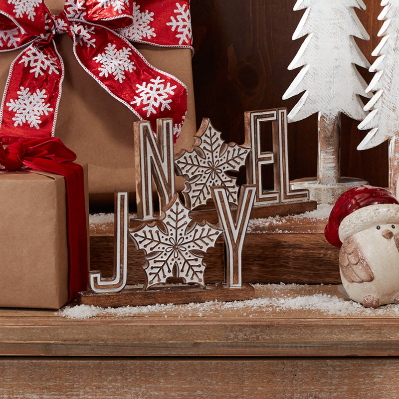 Enseigne de table Joy and Noel (ensemble de 4)