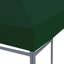 Housse de remplacement pour pavillon de jardin en polyester vert 10 x 10 pi avec revêtement en PVC pour abri de jardin et de patio-122732197-122732200