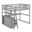 Lit mezzanine avec bureau et tablettes, tiroirs-259496994
