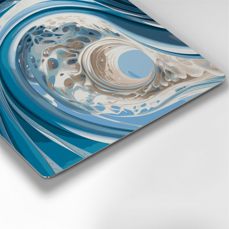 Art mural gris Biomorphic Abstraction 63, H 12 po x l 12 po