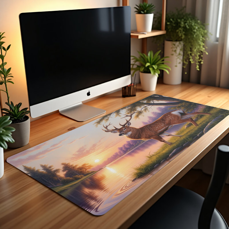 Polyester Desk Pad, 31.5x15.5