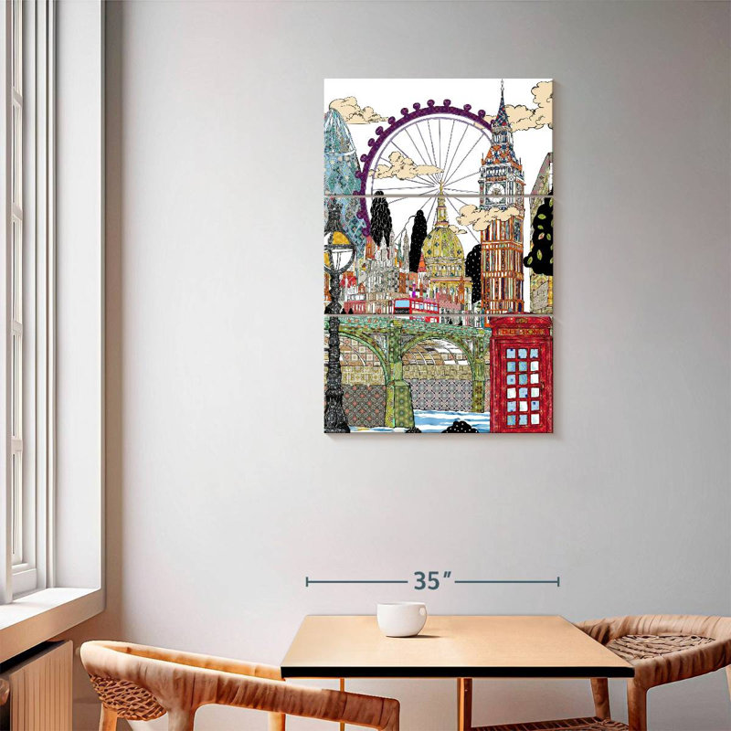 Masam Patchwork London, 57" H x 36" W
