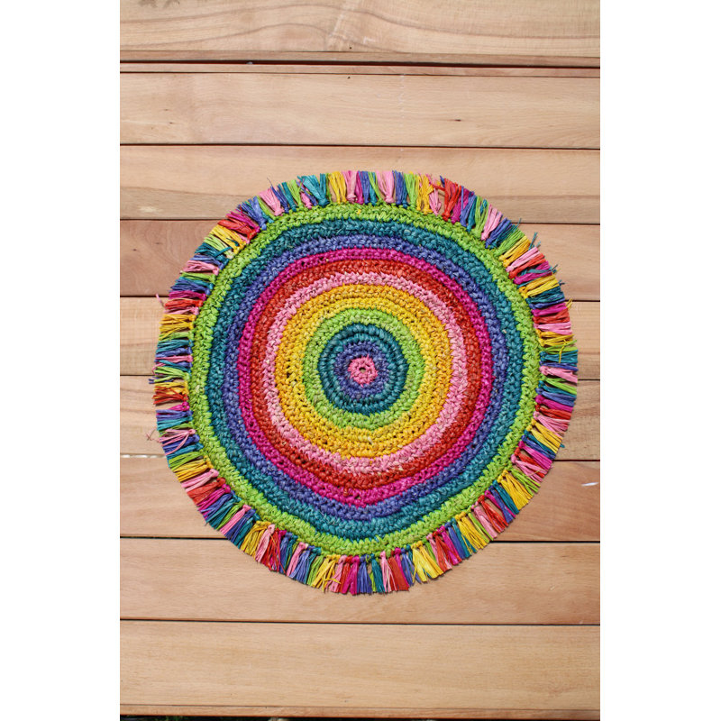 Anatolija Jute No Pattern Round Placemat