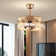 Shondale 7 - Blade Bladeless Ceiling Fan with Light Kit Included