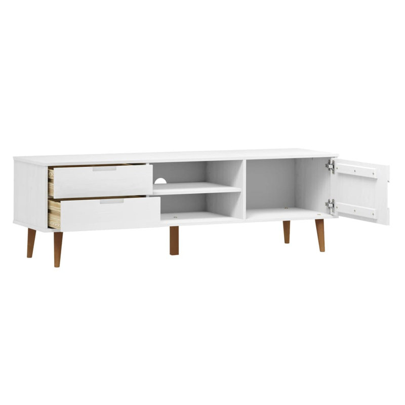 Unfinished TV Stand for TVs up to 70", White