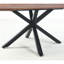 Tables de bureau avec pieds extensibles - noyer, stable et compact