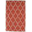 Trellis Handmade Tufted Wool Area Rug in Rusty Red