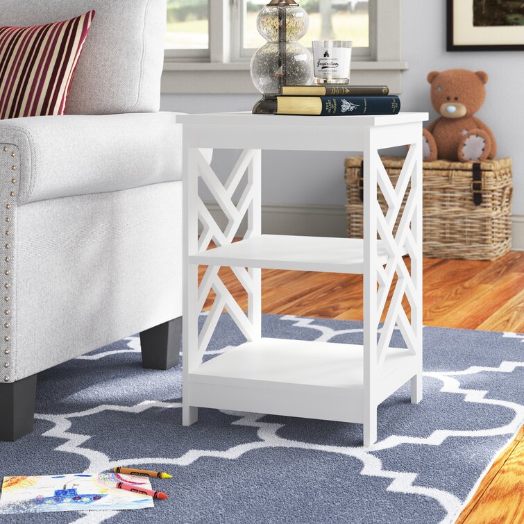 Busey 1 - Drawer End Table and Storage Andover Mills Color: White