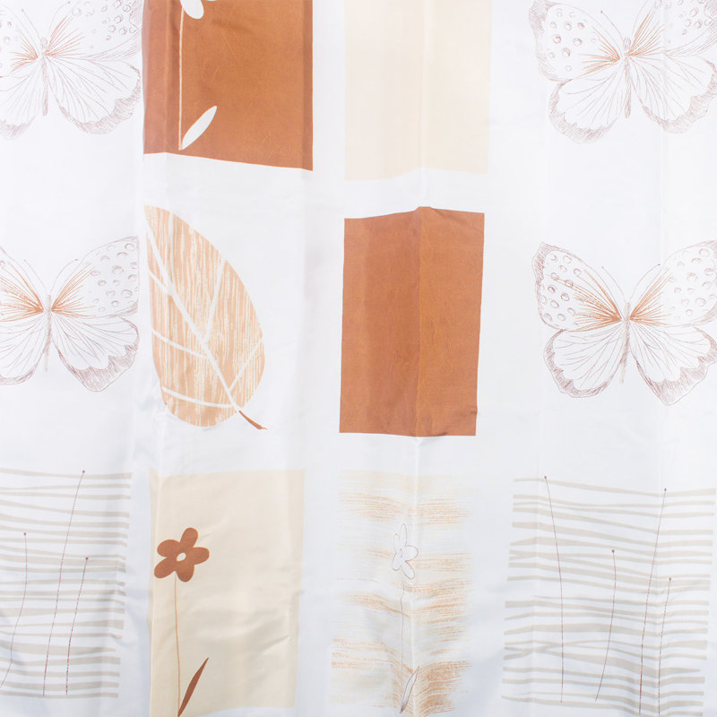 Textile Butterfly Shower Curtain