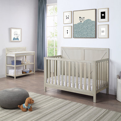 Barnside 4in1 Convertible Crib Washed Gray