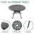 Akiesha Patio Dining Set Round Table with Cushions Included-808283335-808283328