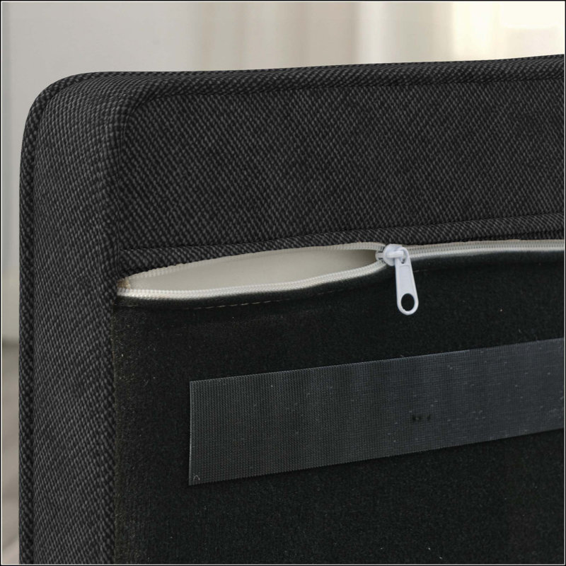 Élégant lit pour animaux de compagnie rectangulaire pour petits et moyens chiens, canapé-lit surélevé durable, canapé pour chien confortable, canapé pour chien en lin moderne et tendance