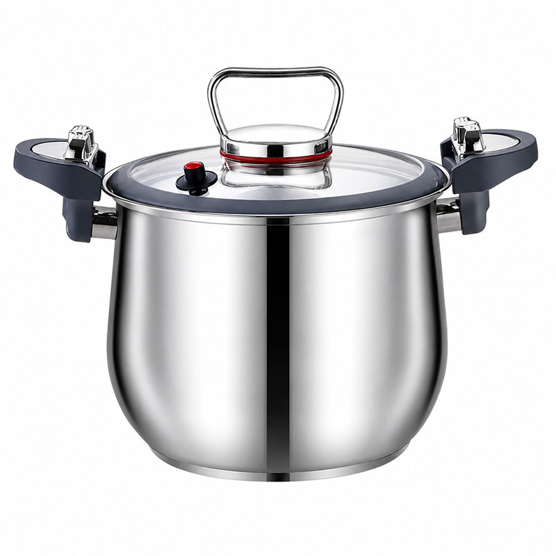 8.45QT stainless steel stock pot ，uncoated soup pot，stewing pot，pressure pot，pressure canner，Pressure Cooker multi-cooker，Suitable for induction cookers, gas stoves, and electric stoves