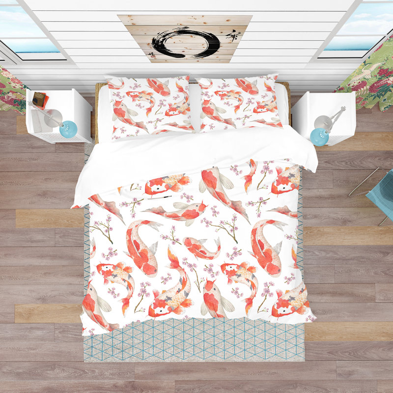 Ensemble de housse de couette oriental, Housse de couette double / grand + 2 taies