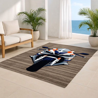 Tapis intérieur et extérieur gris Transport