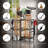 Garden Tool Organizer Storage Metal Yard Tool Organizer Heavy Duty Garden Tool Rack Stand With 2 Extra Hooks,Black