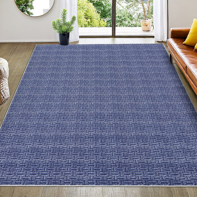 Tapis de salon Tapis lavable pour chambre à coucher Tapis moderne tressé antidérapant Tapis de ferme Tapis antitaches pour bureau de bébé