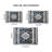 Area Rug 5X7 Vintage Bohemia Large Persian Non-Slip Washable Rug For Living Room Kitchen Bedroom Living Room Geometry