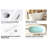 Oval Freestanding Soaking Bathtub, 67 Inches, Gloss White Finish, Overflow, Pop - Up Drain, , Contemporary Style, Acrylic Tub For Modern Bathrooms Design, Bathroom