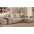 Reversible L-Shape 3 Seat Sectional Couch Pull Out Sleeper Sofa